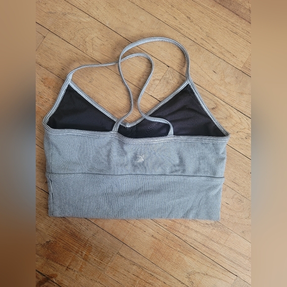 Glyder, Pinstripe Sports Bra (Black/White), Size‎ XS - Picture 2 of 5